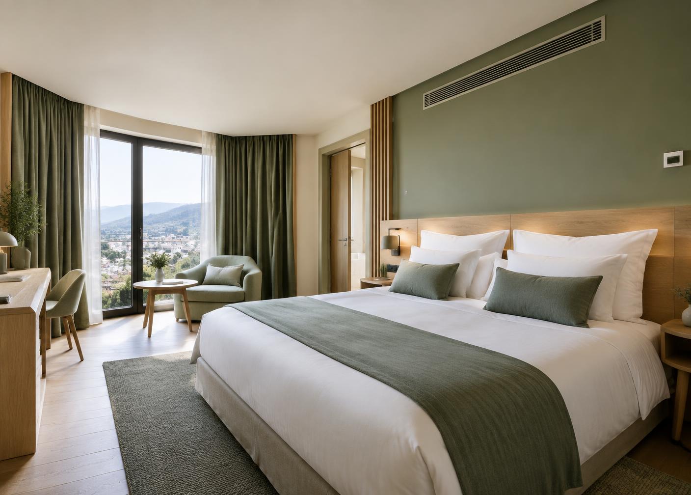 Chambre d’hôtel conçue pour un confort thermique optimal
